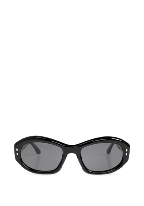Isabel Marant Eyewear oval-frame studded sunglasses - Black