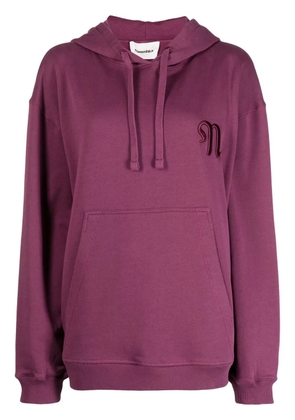 Nanushka Ever embroidered logo hoodie - Purple