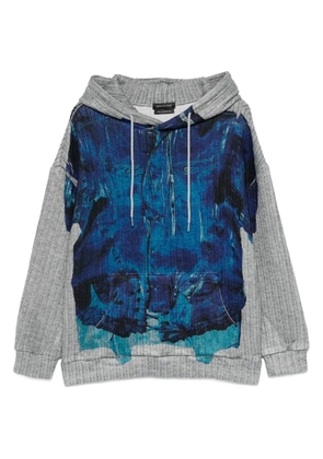 JUNTAE KIM trompe l'oeil hoodie - Grey