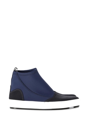 Marni Pre-Owned neoprene round-toe sneaker boots - Blue