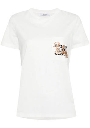 Max Mara graphic-print cotton T-shirt - White