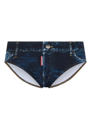 DSQUARED2 logo-detail swim trunks - Blue