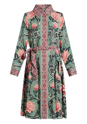 FARM Rio floral-print midi dress - Green