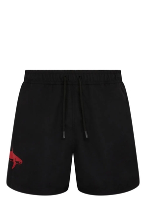 Let's Swim Shark-print swim shorts - Black