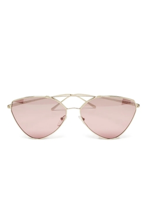 Prada Pre-Owned geometric-frame sunglasses - Gold
