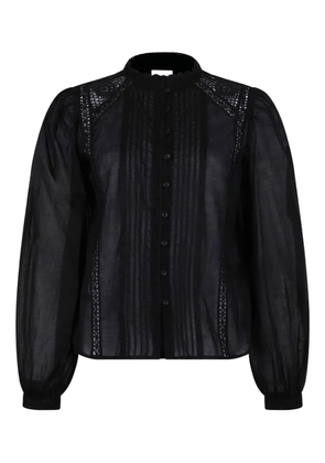 MARANT ÉTOILE lace-insert button shirt - Black