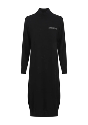 Peserico long-sleeve dress - Black
