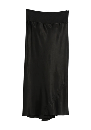 Rick Owens elastic-waistband bias-cut skirt - Black