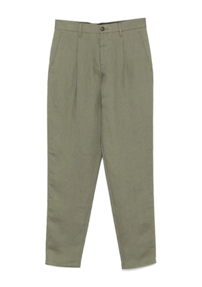 Canali linen trousers - Green