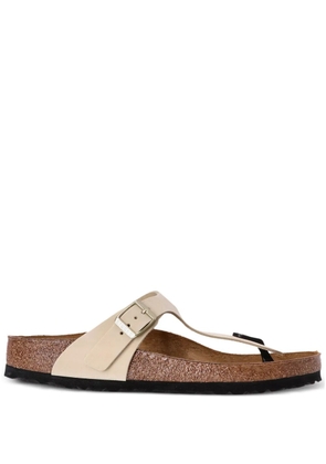 Birkenstock Gizeh leather flip flops - Neutrals