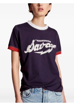 One Teaspoon letter-print T-shirt - Blue