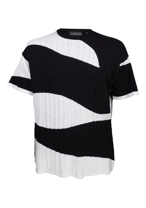 Mostly Heard Rarely Seen camo cable-knit top - Black