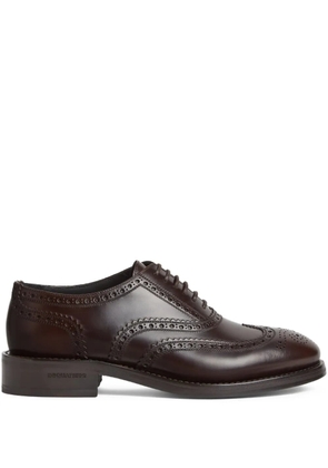 DSQUARED2 leather Oxford shoes - Brown