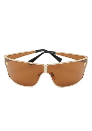 Versace Pre-Owned Medusa shield sunglasses - Gold