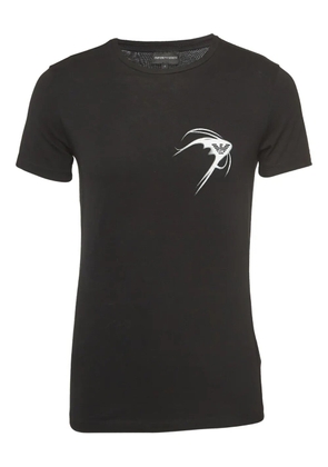 Emporio Armani Pre-Owned logo-print T-shirt - Black