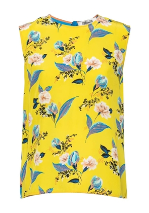 Diane Von Furstenberg Vintage 2024 floral-print sleeveless top - Yellow