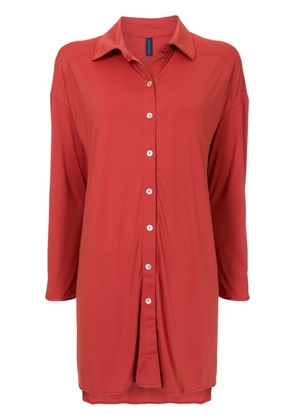 Lygia & Nanny Meline long-sleeve shirtdress - Red