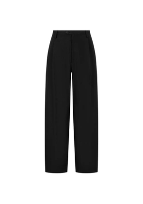 TOMBOY pintuck-detail trousers - Black