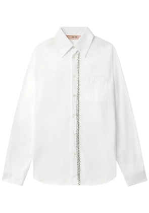 Nº21 sequin-embellished shirt - White