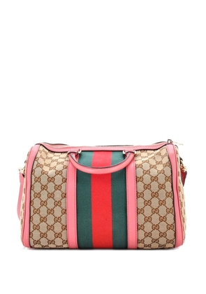 Gucci Pre-Owned Vintage Web Boston Bag GG Canvas Medium satchel - Pink