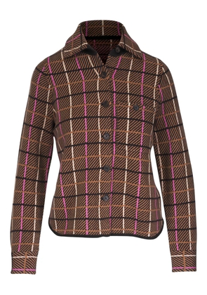 Guest In Residence checked buttoned shirt - Brown