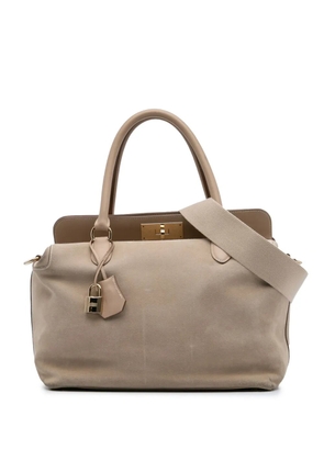 Hermès Pre-Owned 2013 Veau Grizzly and Swift Toolbox 33 satchel - Brown