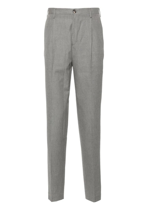 Incotex tapered-leg twill trousers - Grey