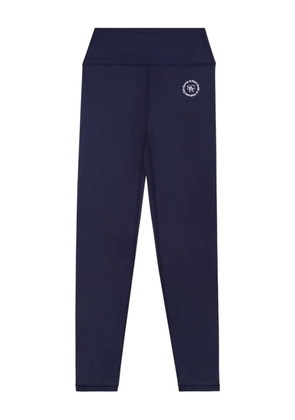 Sporty & Rich logo-embellished leggings - Blue