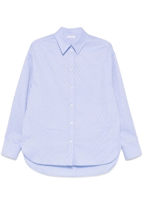 Ferragamo monogram shirt - Blue