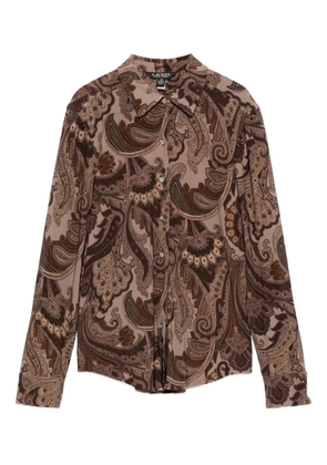 Lauren Ralph Lauren paisley-print shirt - Brown