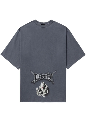 We11done Monster graphic-print T-shirt - Blue