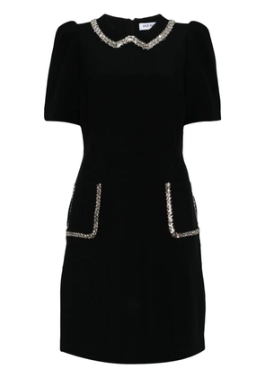 Dice Kayek crystal-embellished mini dress - Black