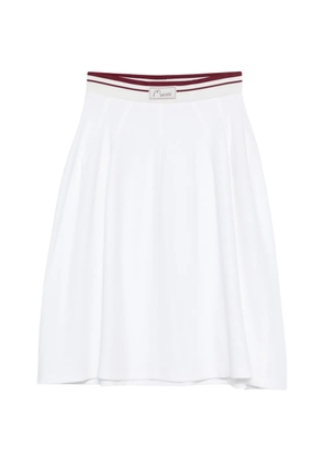 Marni logo waistband skirt - White