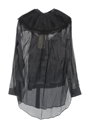 Gucci Pre-Owned 2020s silk-cotton blouse - Black