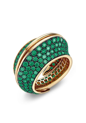 LILY GABRIELLA 18kt rose gold Spira emerald ring - Pink