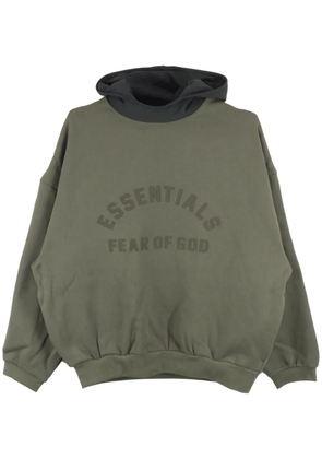 FEAR OF GOD ESSENTIALS logo-print hoodie - Green