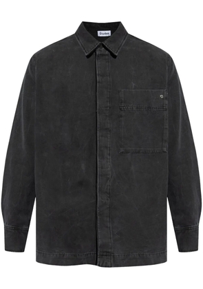 Études Studio stud-detail denim shirt - Black