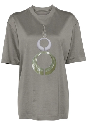 JNBY graphic-print T-shirt - Grey