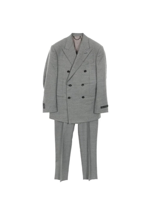 Louis Vuitton Pre-Owned 2020s double-breasted wool suit - Grey
