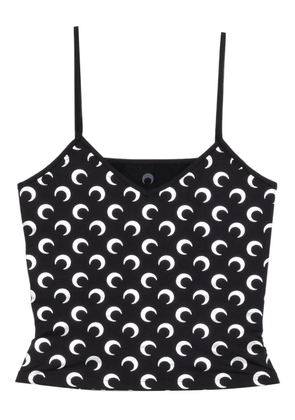 Marine Serre moon-print top - Black