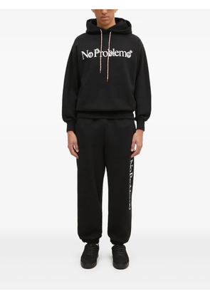 Aries No Problem drawstring hoodie - Black