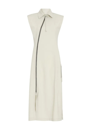 Gloria Coelho collared midi dress - Neutrals