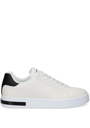 Armani Exchange quilted sneakers - White