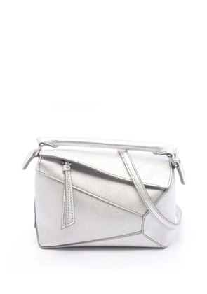 Loewe Pre-Owned 2010-2025 Mini Calfskin Puzzle satchel - Silver