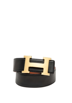 Hermès Pre-Owned 2011 Box Calf and Togo Constance H Reversible belt - Black