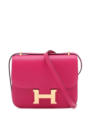 Hermès Pre-Owned 2021 Mini Chevre Mysore Constance 18 crossbody bag - Pink