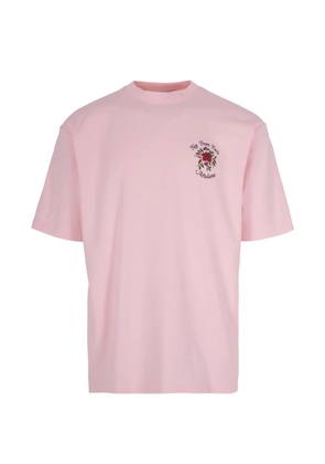 Drôle De Monsieur floral print T-shirt - Pink