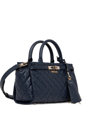 GUESS USA Idra quilted heart-charm tote bag - Blue
