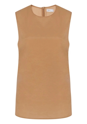 Rosetta Getty crew-neck sleeveless tank top - Brown