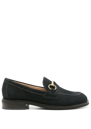 Sarah Chofakian Paulette nubuck leather loafers - Blue